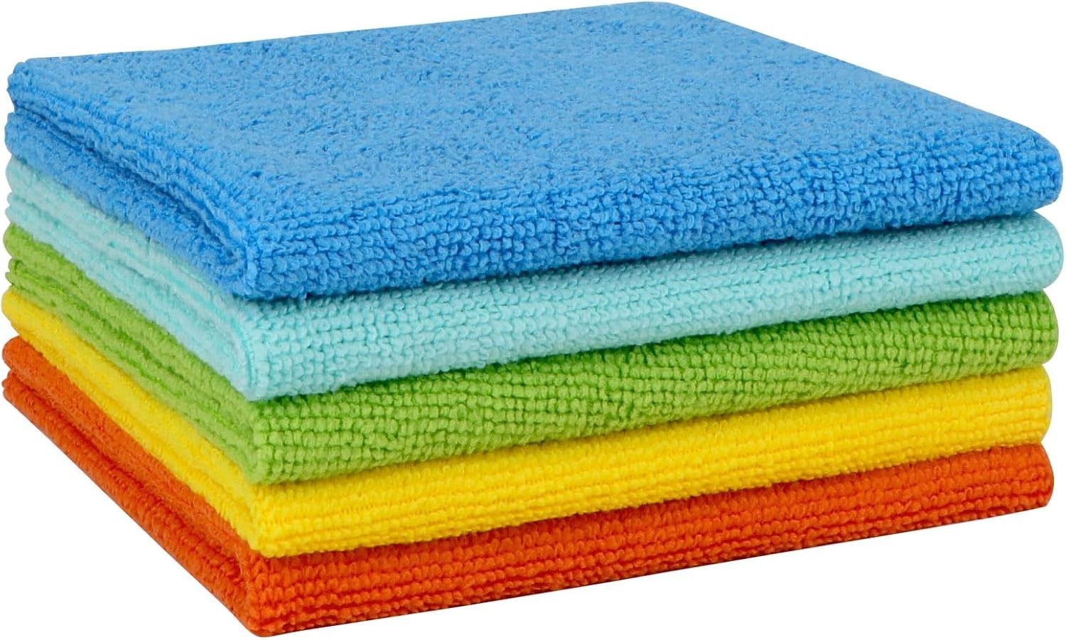 Microfiber Cleaning Cloths Lint Free Towels Car Kitchen Glass Home 5 Pack