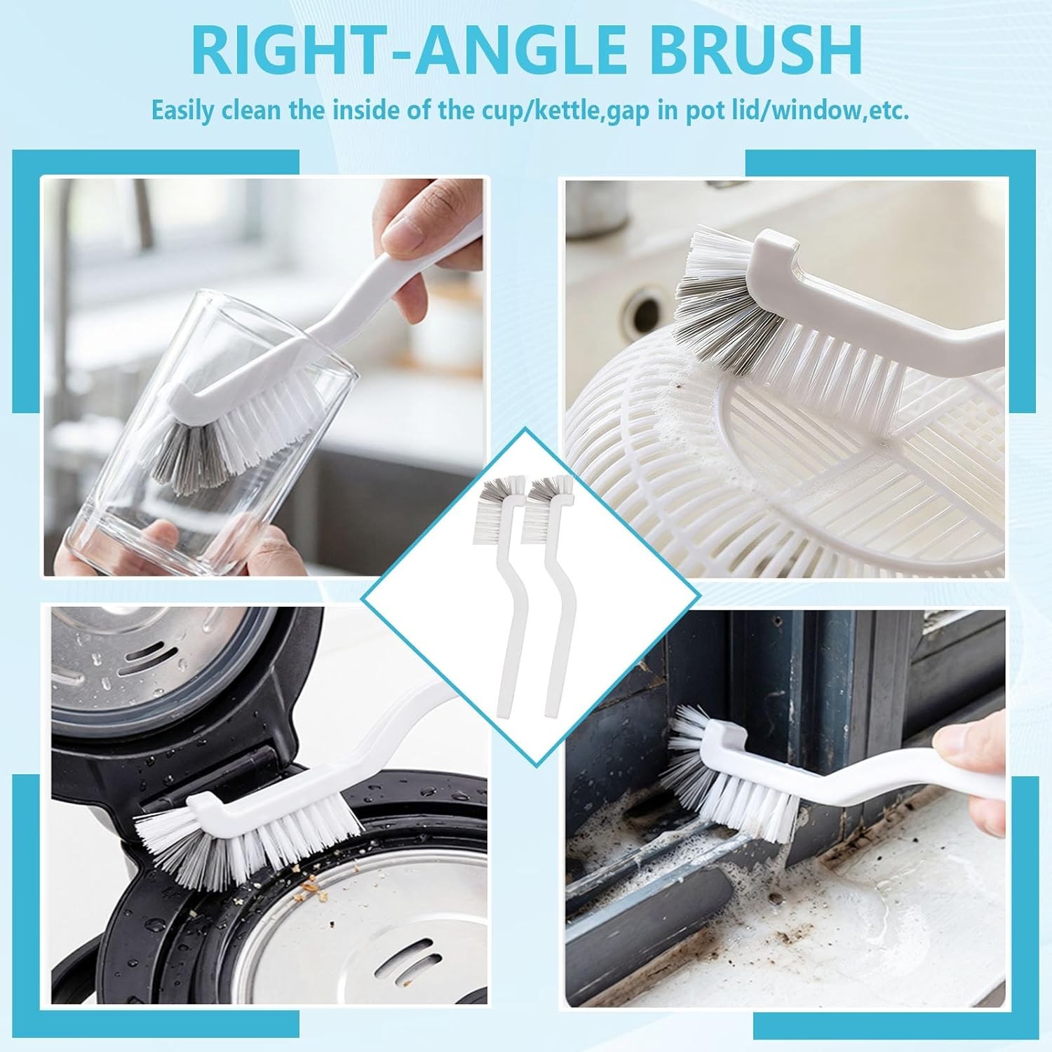 15PCS Cleaning Brush Cleaning Supplies, Hard Bristle Crevice Cleaning Brush