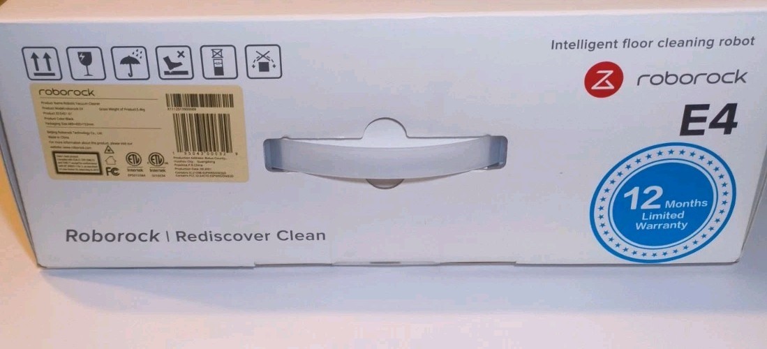 Roborock E4 Robotic Vacuum and Mop, Logical Route Planning, App Control