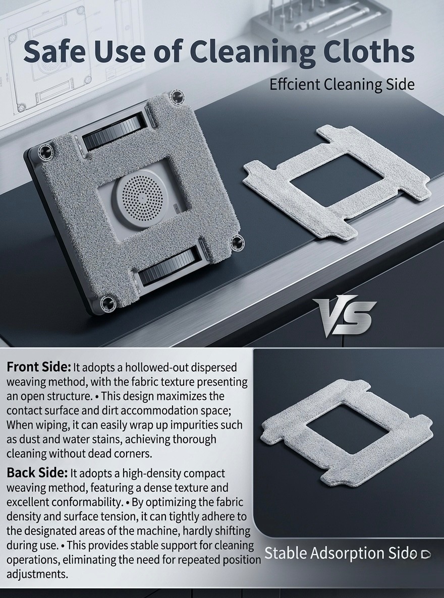 Window Cleaning Robot, 8000Pa Auto Window Cleaner with Intelligent Path Planning