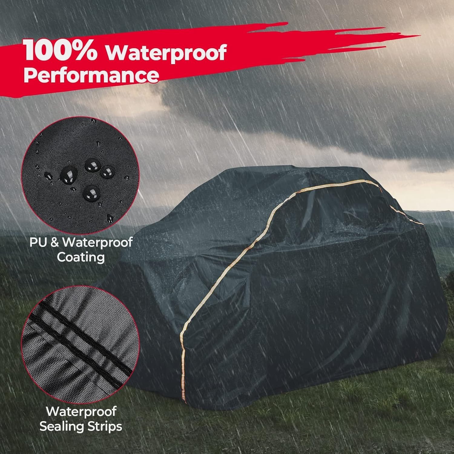 X3 Waterproof UTV Cover for Can-Am Maverick 2017-2025, 2 Seater, 134″x73