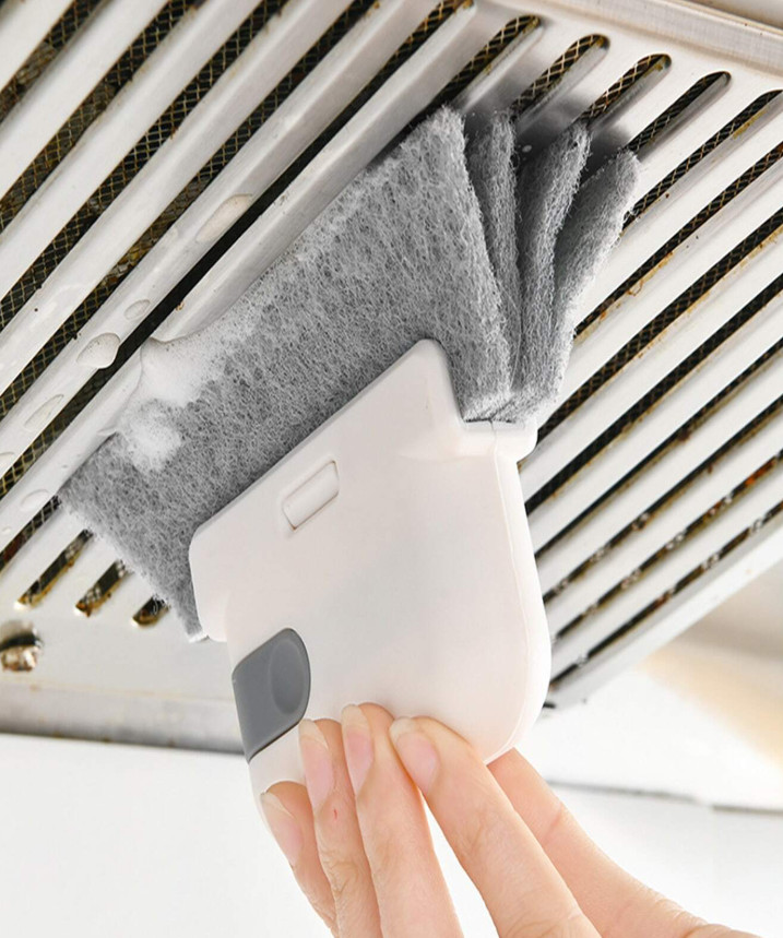 1 pc Detachable Plastic Window Groove & Gap Cleaning Brush for Home Use