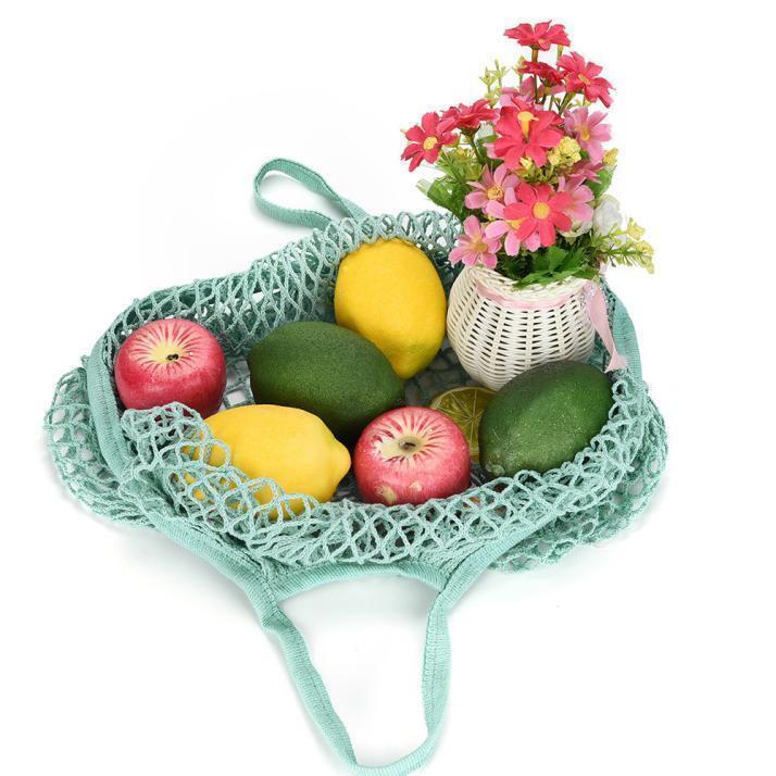 Brocery Bag Reusable Handbag Cotton Mesh Bag Super Market Shopping Bags