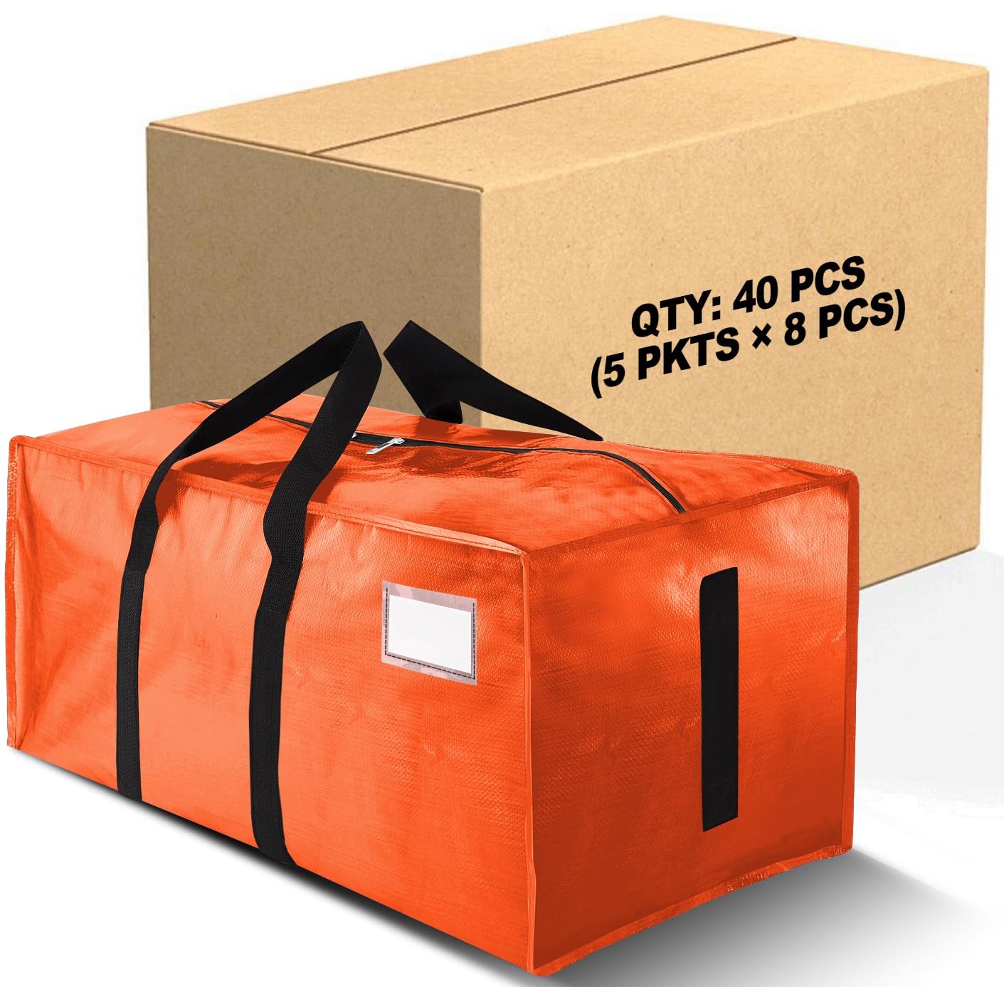 Supports 200lbs Heavy Duty Moving Bags – Strong Zipper & Wrap-Around Handles …