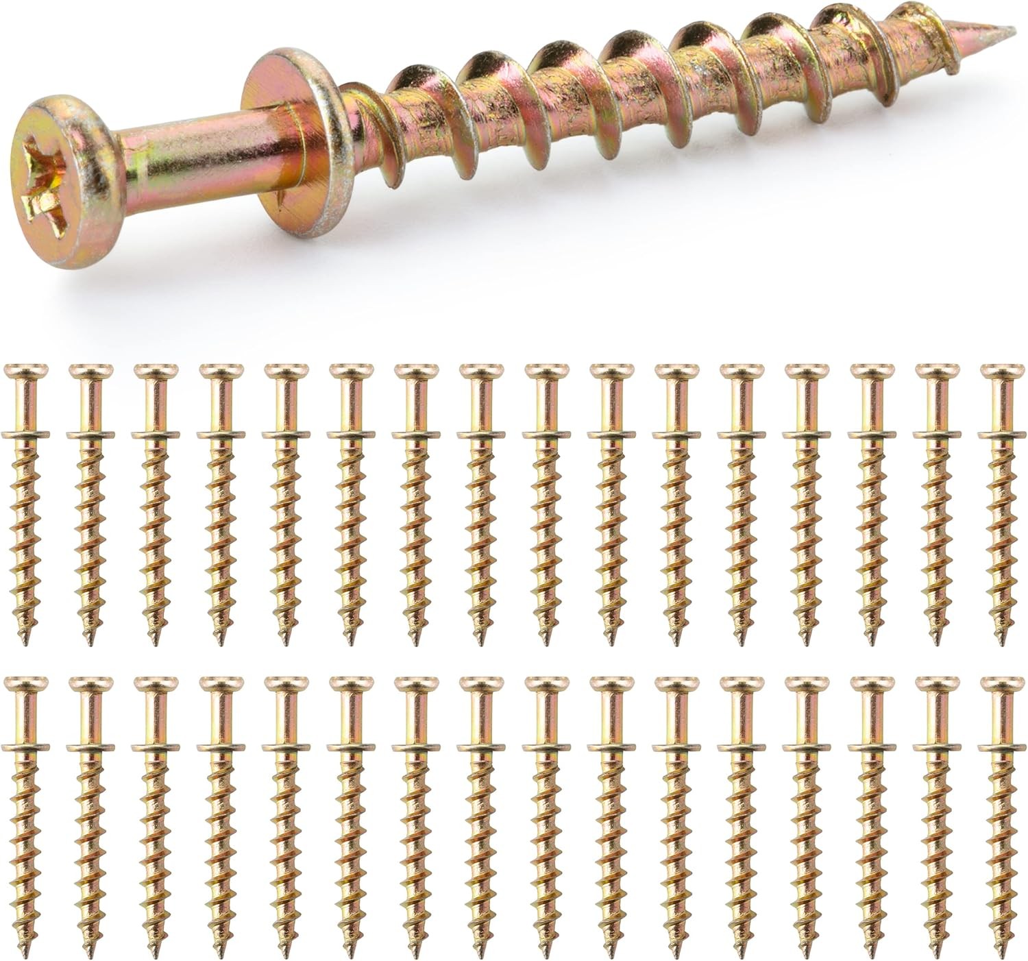 Mr. Pen- Bear Claw Hangers, 50 Pack, 4-in-1 Hanging Screws for Onesize, Gold