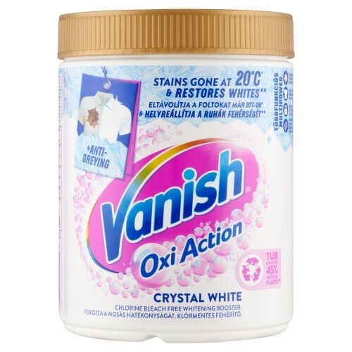 Vanish Oxi Action Crystal White Whitening Booster 470g Chlorine Bleach Free