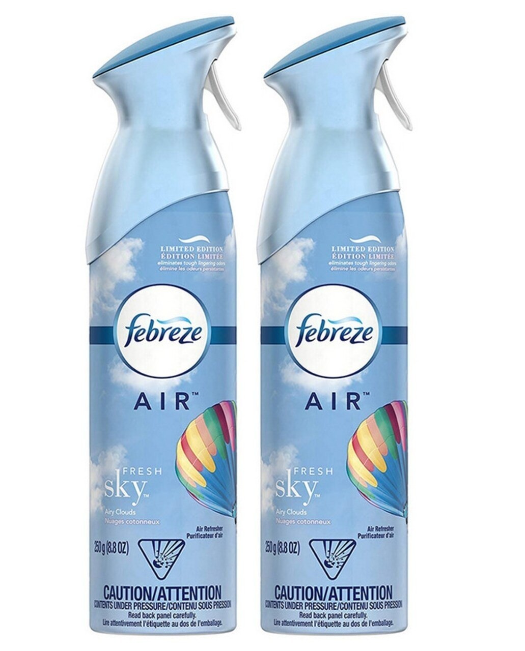 Febreze AIR, Fresh Sky, 8.8 oz Aerosol Spray, 2/Pack