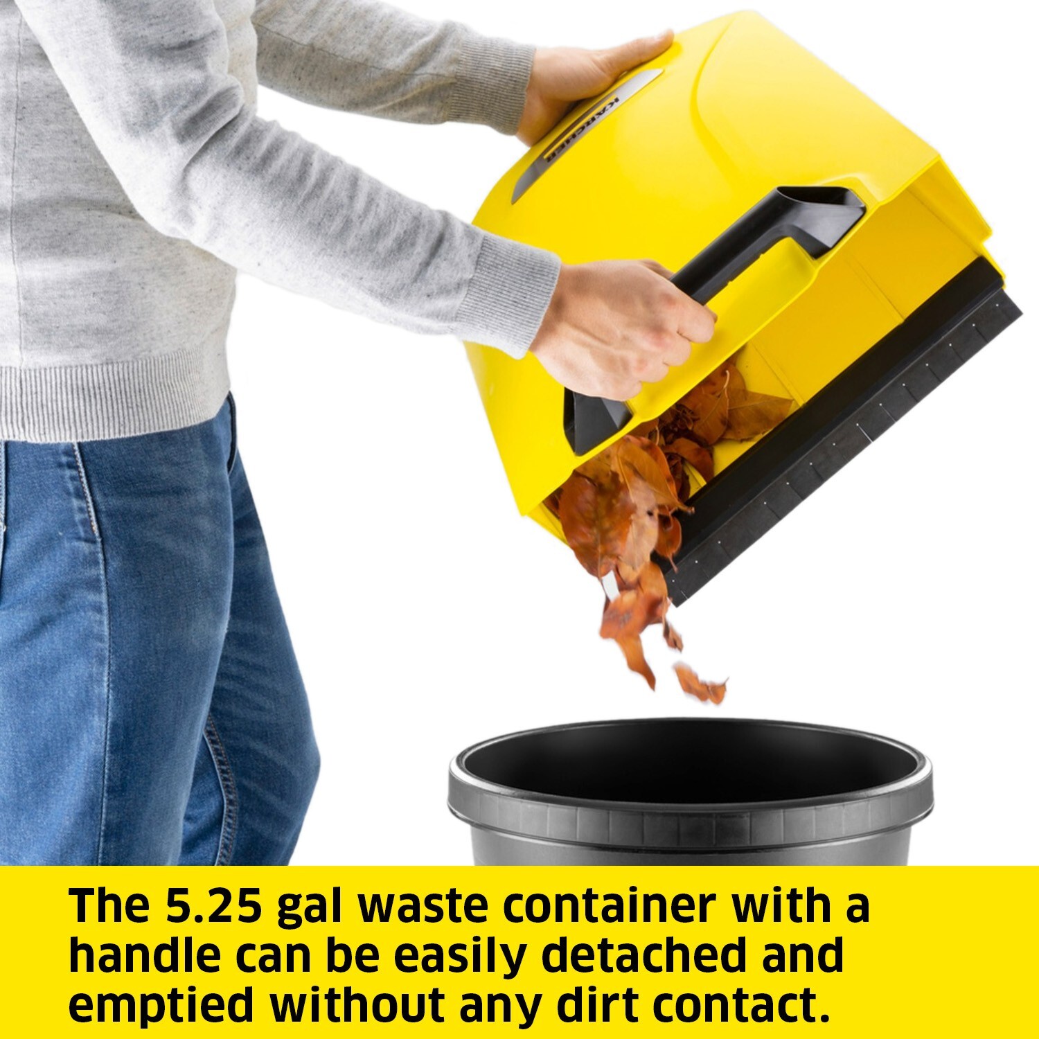 Karcher S4 Twin, Push Sweeper, 5.25 Gal, for Driveway, Sidewalk, Garage – NEW
