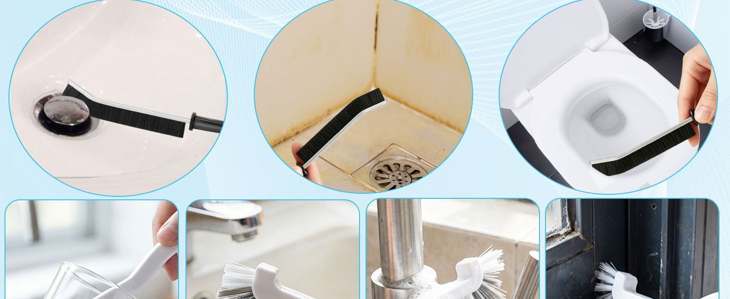 15PCS Cleaning Brush Cleaning Supplies, Hard Bristle Crevice Cleaning Brush