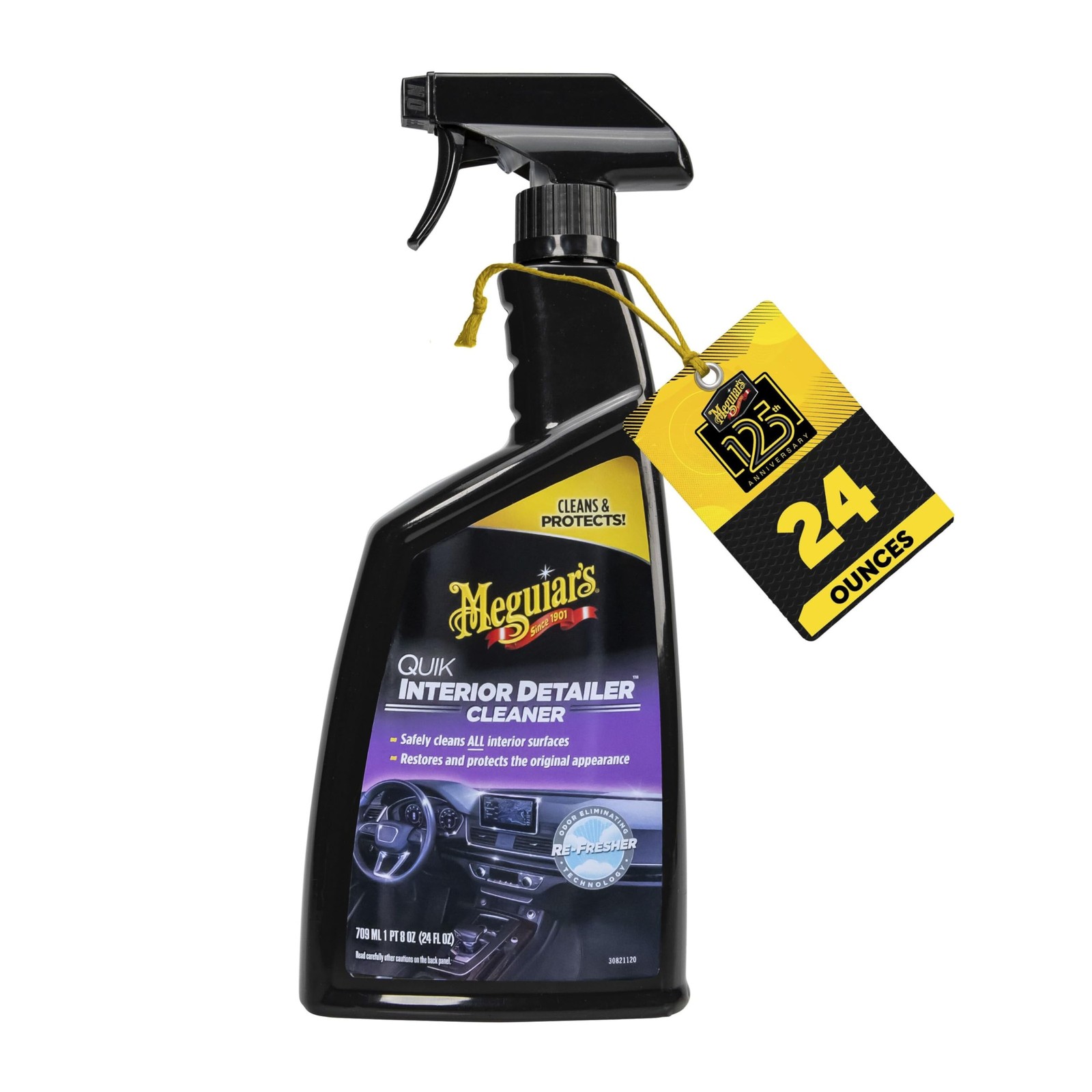 Meguiar’s Quik Interior Detailer Cleaner – 24 Oz 24 Fl (Pack of 1), White