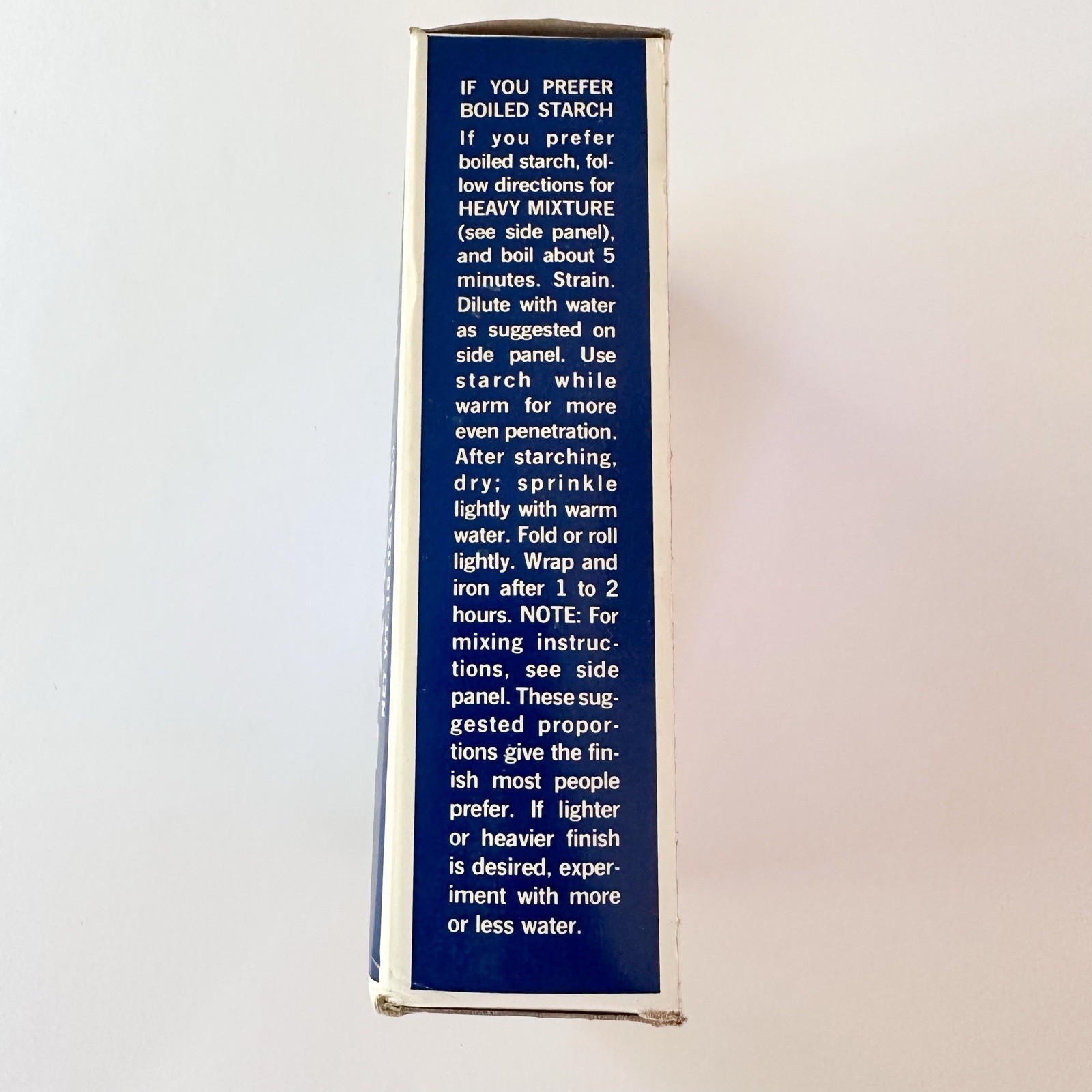 NEW Vintage ARGO Gloss Laundry Starch 16oz 1 lb Blue Box USA Unopened Deadstock