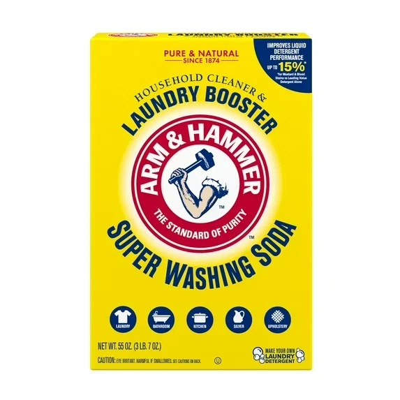 (3 pack) Arm & Hammer Super Washing Soda Detergent Booster & Household Cleaner