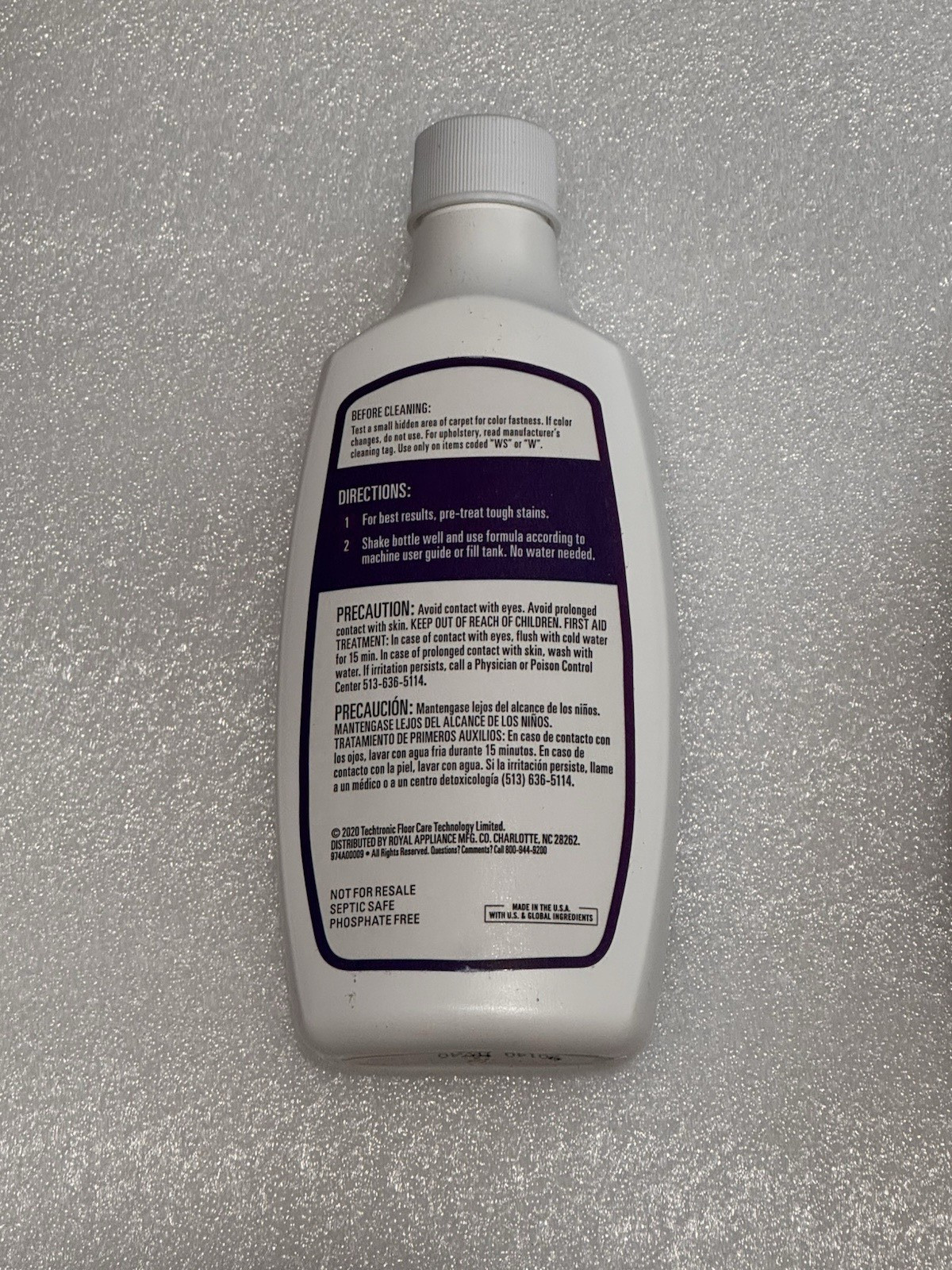 Hoover Paws & Claws Spot Cleaner Carpet Cleaning Formula 6 oz Lot Of 4