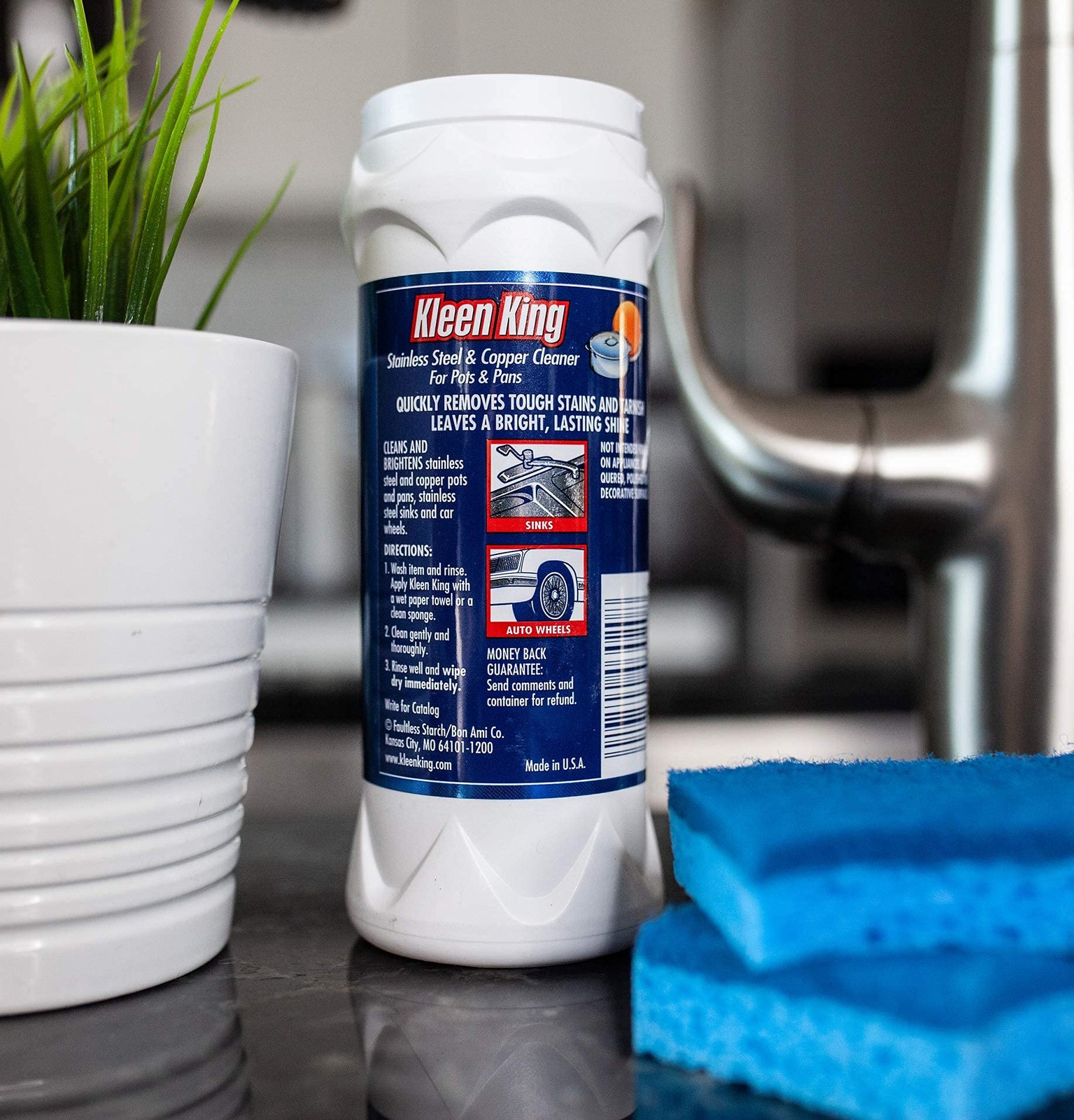 Stainless Steel Cookware Cleaner and Copper Cleaner Removes Stains and Tarnish