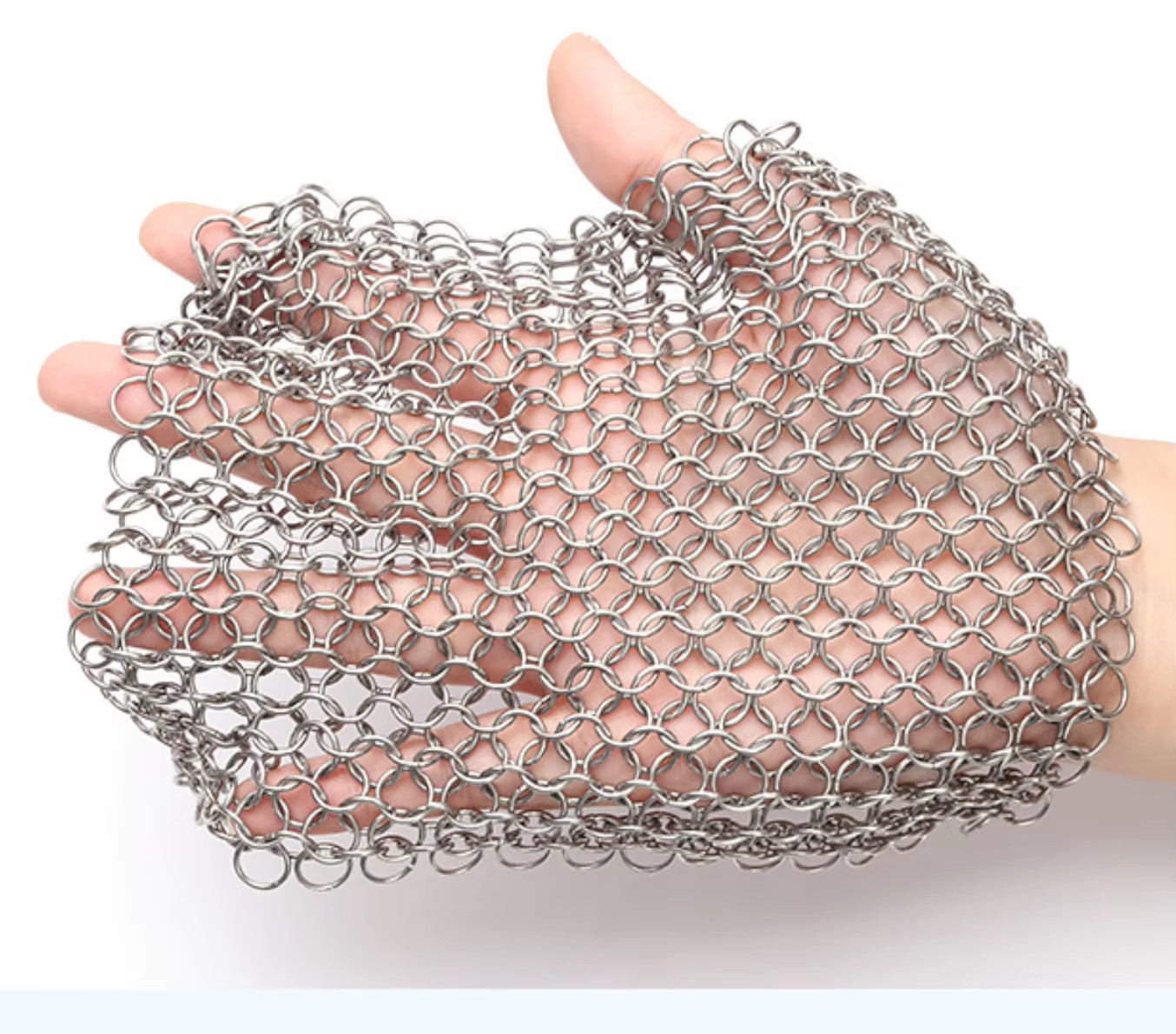3 Size Kitchen Cleaning Stainless Steel Cleaner Scrubber Reusable Washing Net Ru