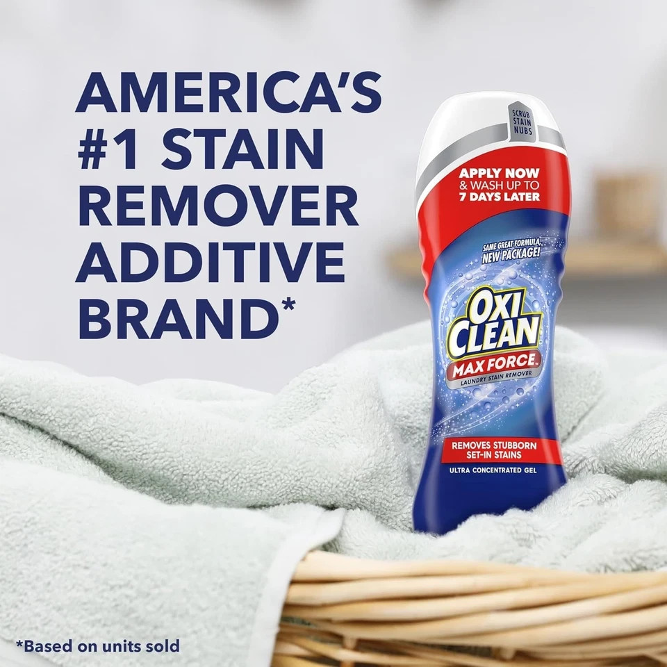 OxiClean Max Force Laundry Stain Remover Gel Stick 6.2 oz
