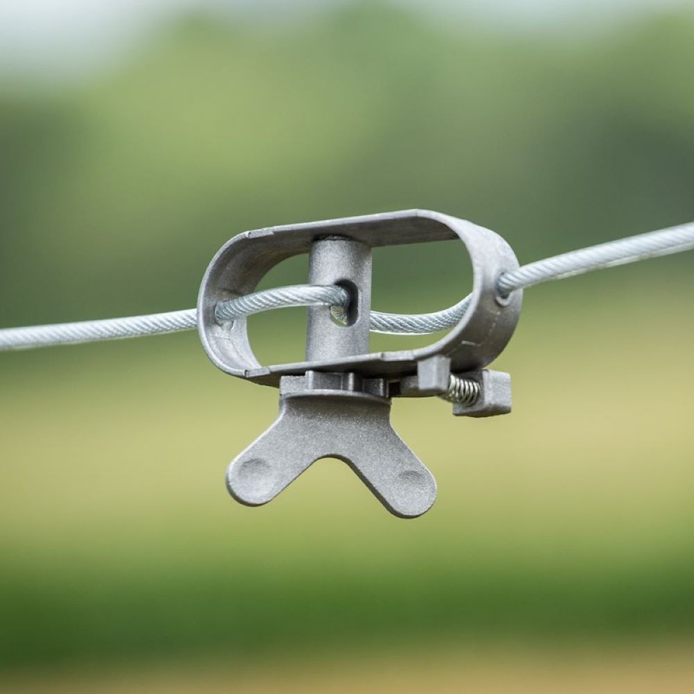 Lehman’s Complete Clothesline Set, Stranded Wire Clothesline and Zinc Pulleys