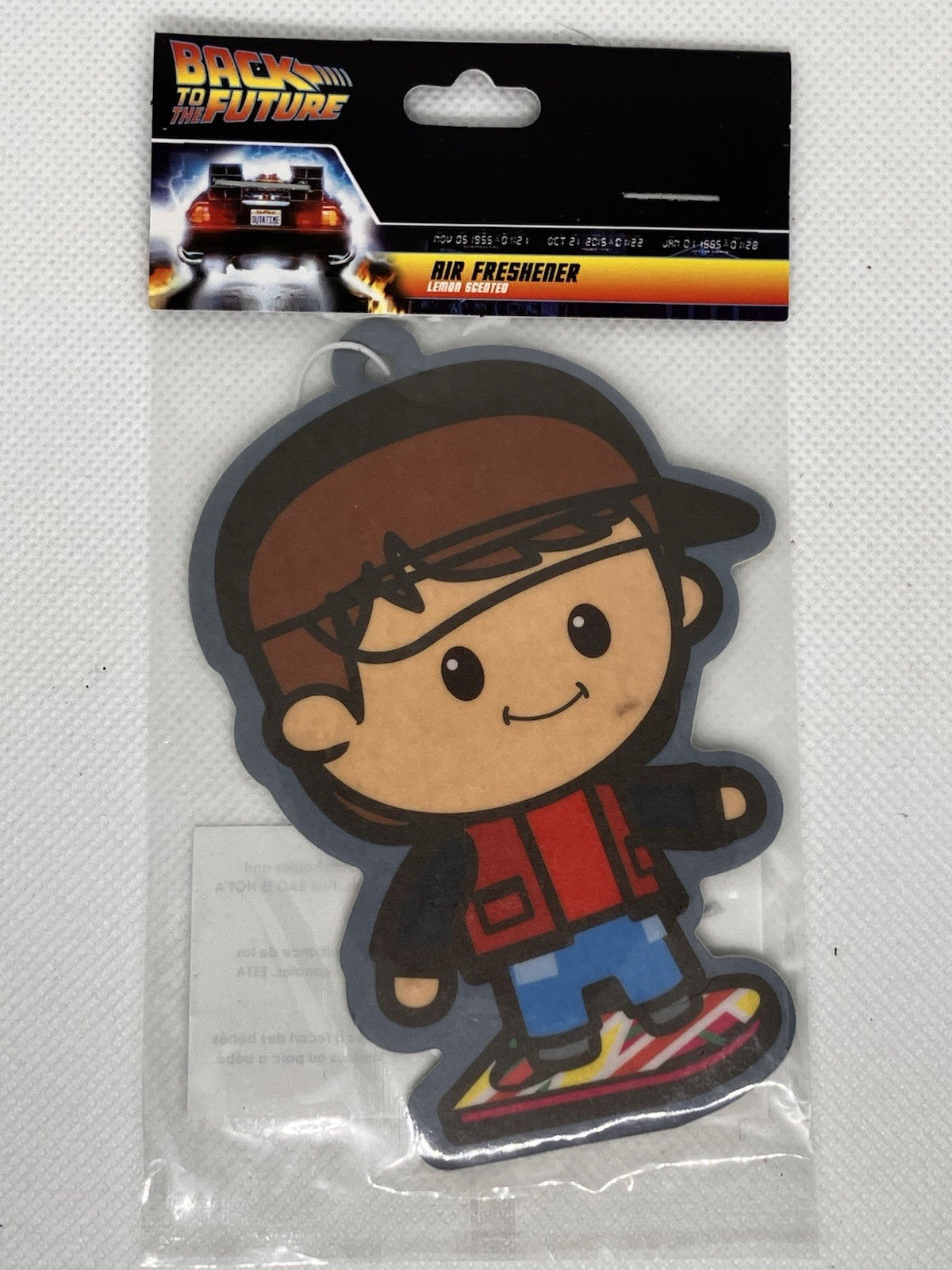 Back to the Future Marty McFly Car Air Freshener Lemon Scent New