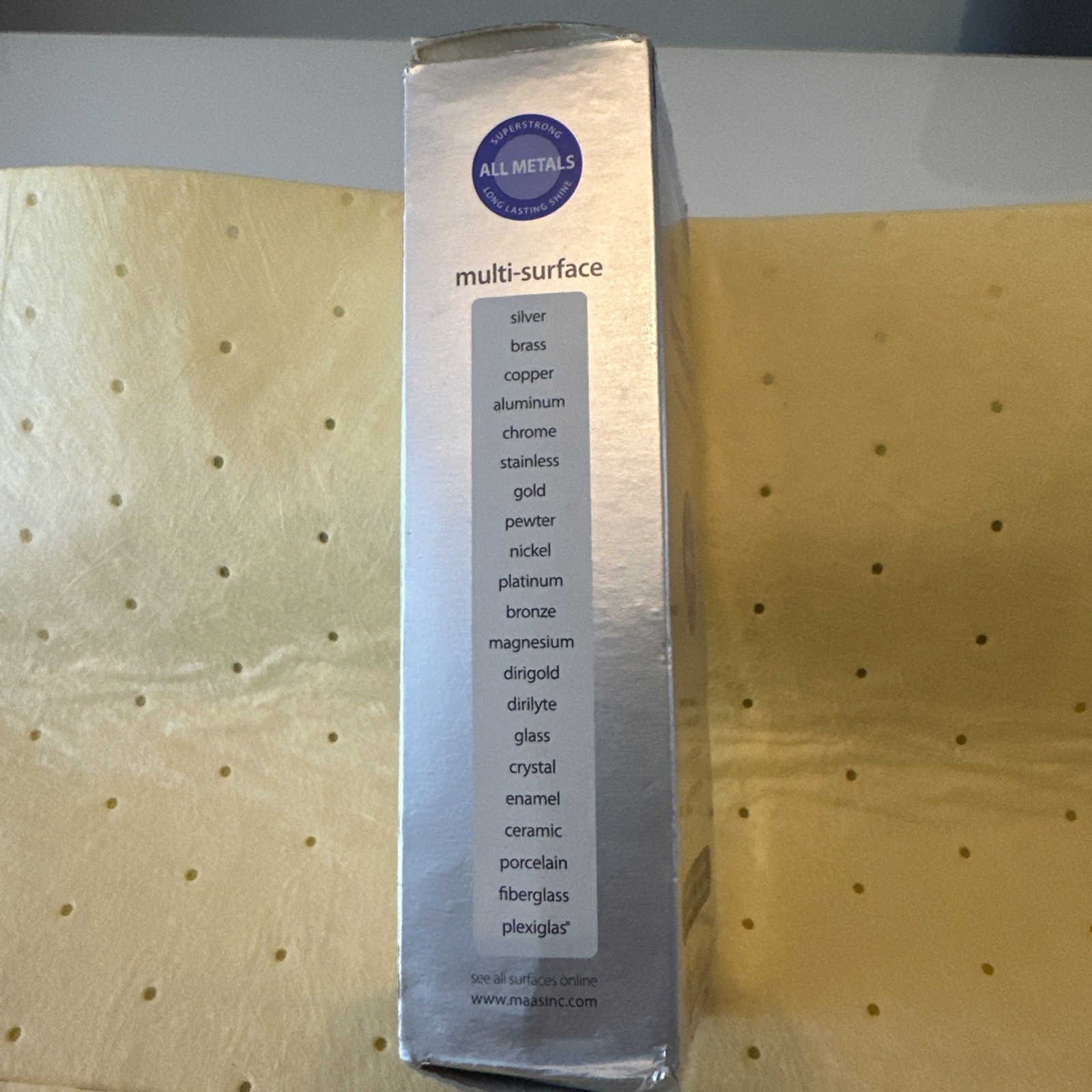 Maas Metal Polish All Metals Super Strong Approximately 85% Or More Remaining
