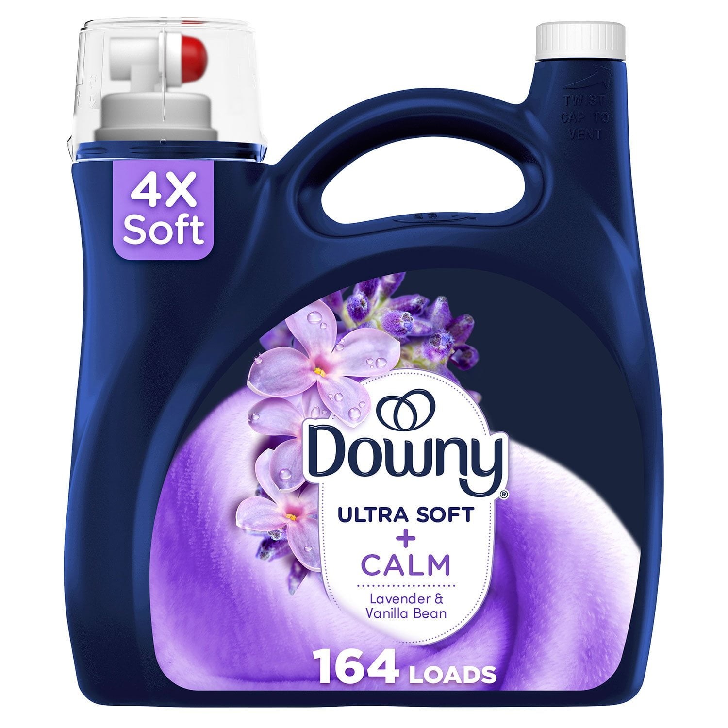 Downy Ultra Soft + Calm Fabric Softener, Lavender & Vanilla Bean, 111 fl oz