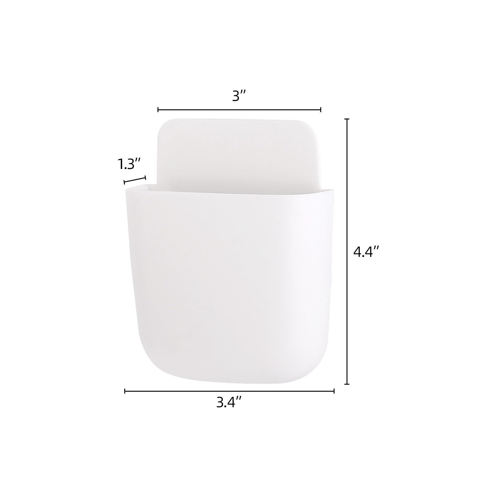 8 PCS Remote Control Holder Self Adhesive Wall Mounted Storage Box Organizer