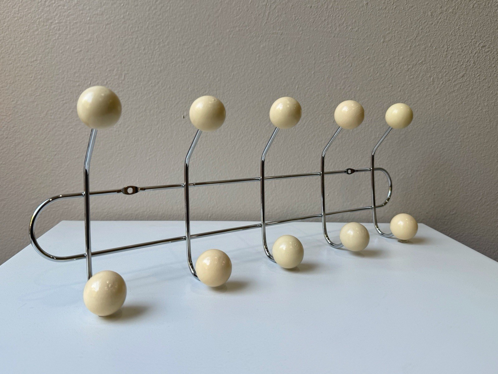Mid Century Modern Metal Coat Rack Wall Hooks Entryway Organizer Minimalist