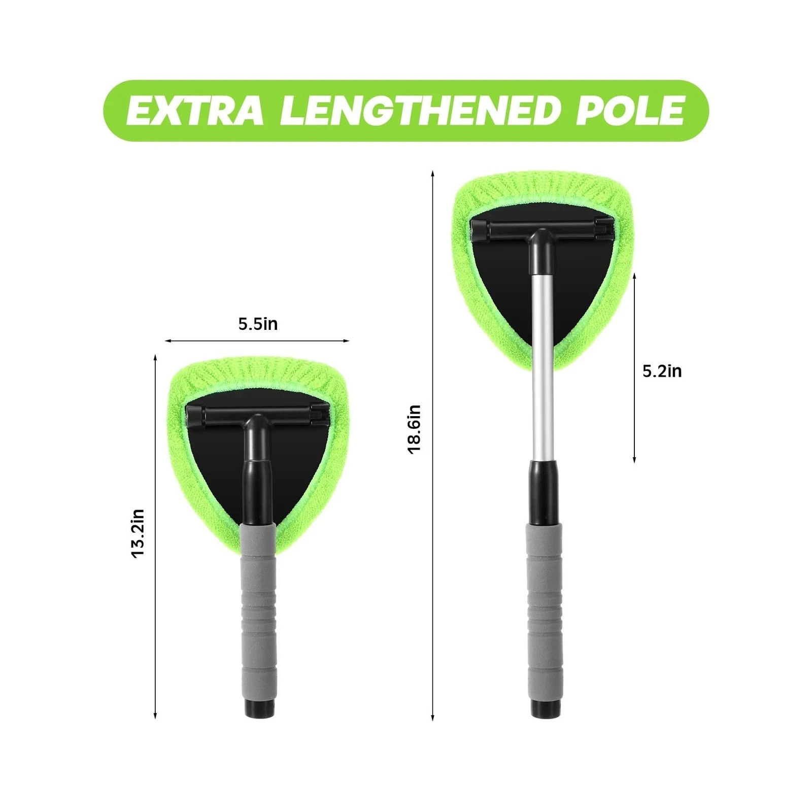 Windshield Cleaning Tool Car Window Glass Wiper Cleaner Brush Pad Extendable