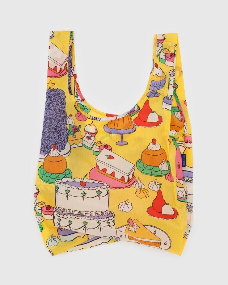 BAGGU Standard Reusable Foldable Shopping Bag Tote Assorted Patterns & Colors