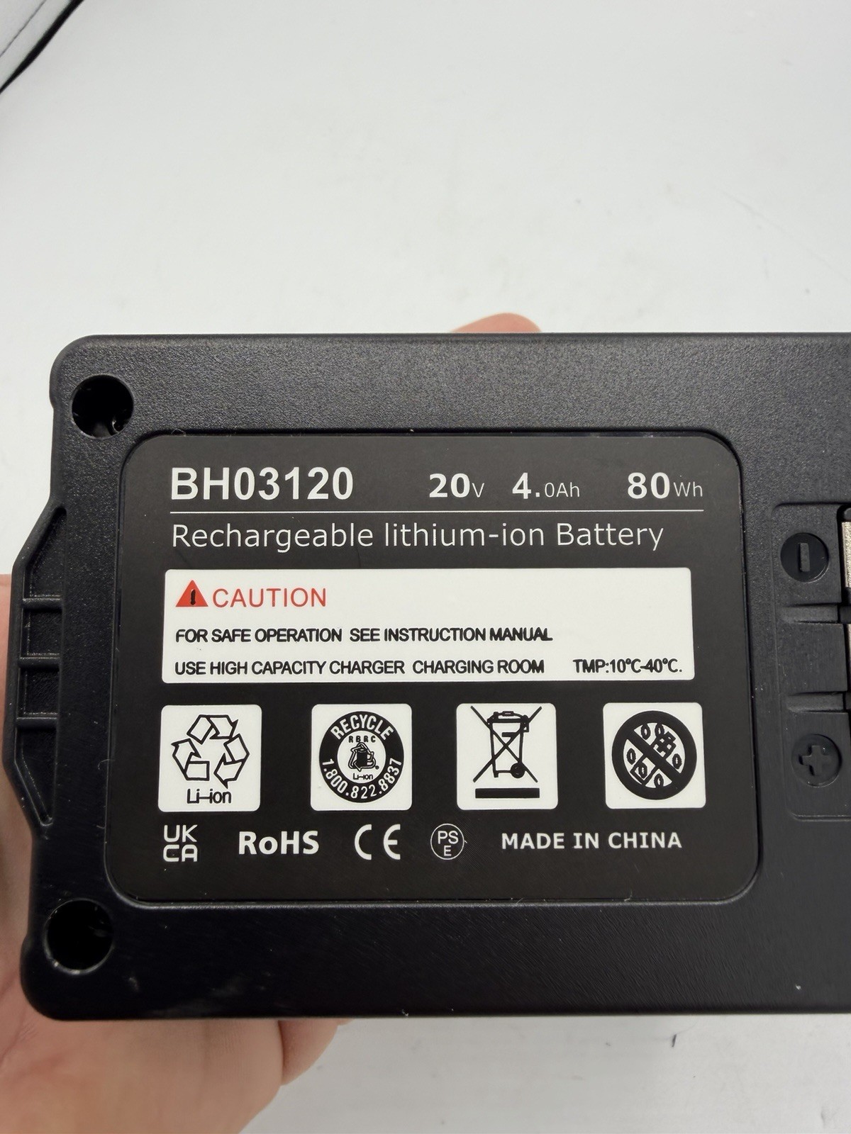 20V 4.0Ah Battery Replacement for Hoover Air Cordless Vacuum BH03120