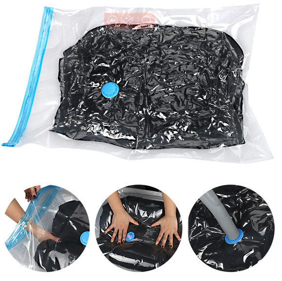 10 x Jumbo Vacuum Storage Bags Travel Space Saver Garment Seal Clothes Organizer