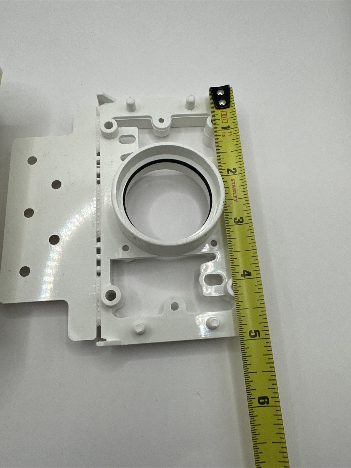 Plastiflex Central Vac Mounting Plate SV8001 +Full Door Face Plate Almond SV8030