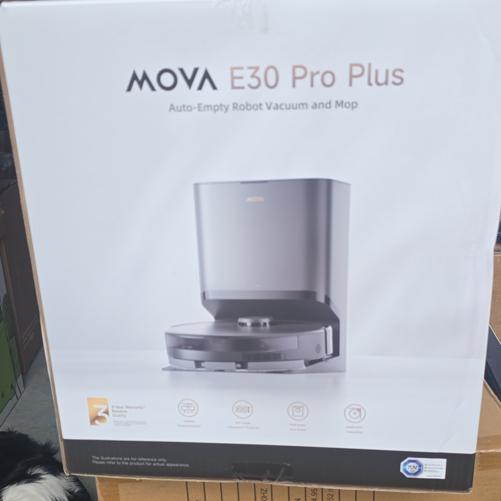 MOVA E30 Pro Plus Auto-Empty Robotic Robot Vacuum & Mop, Gray