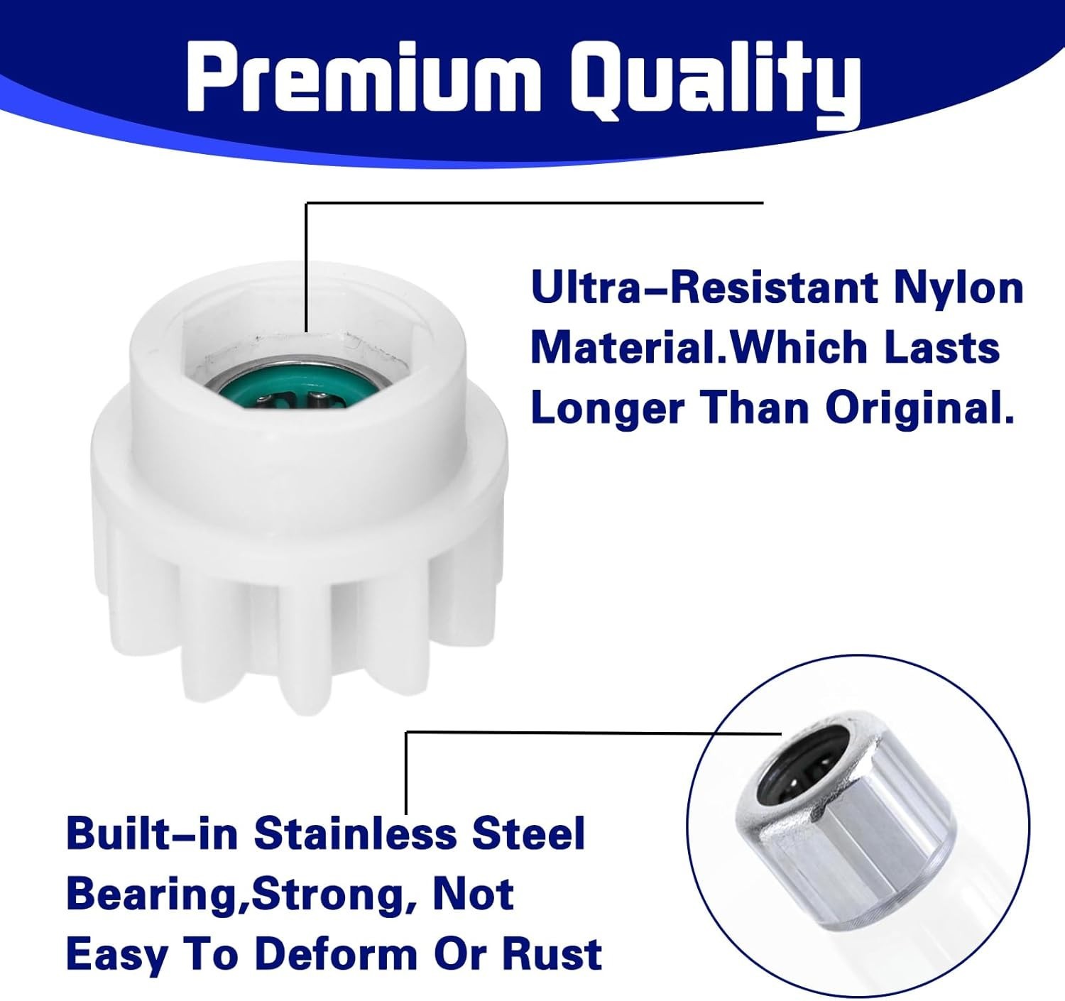 3 Pack Mop Bucket Pedal Bearings – Compatible with O-Cedar Systems