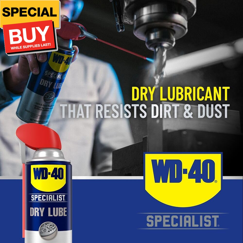 Dry Lube with SMART STRAW SPRAYS 2 WAYS, 10 OZ
