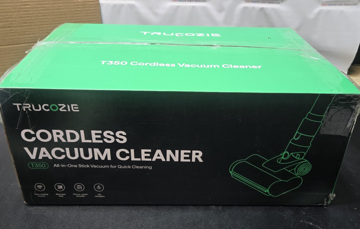 New Trucozie cordless vacuum cleaner T350 PINK READ