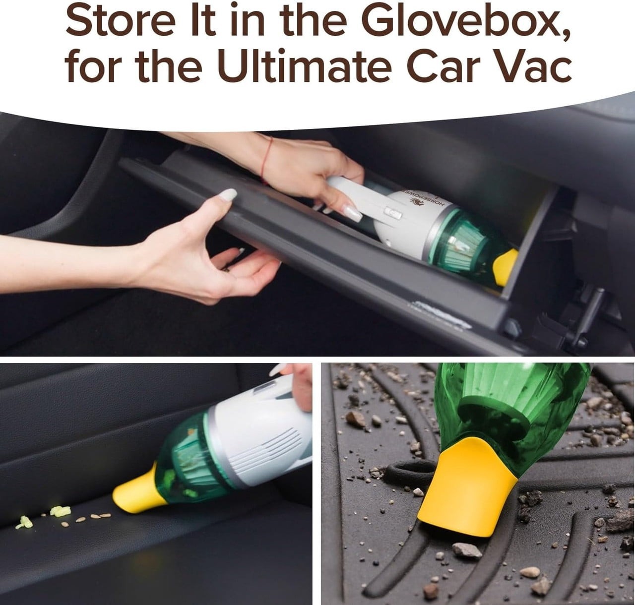 Duck Compact Handheld Vacuum Cordless by Horsepower Portable Cleaner-FREE SHIP