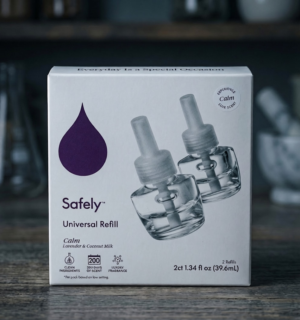 Safely Scent Diffuser Refills– Essential Oil | 100 Days of Fragrance | (1 Pack)