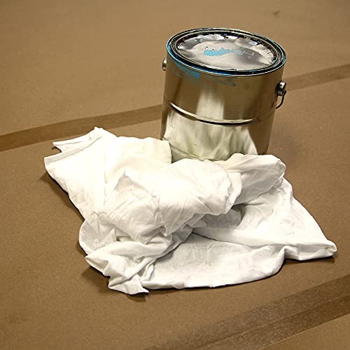 Trimaco 10821 1lb Bag Premium White Knit T-Shirt Rags