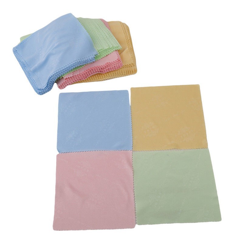 100pcs Microfiber Glasses Cleaning Cloth, 5.1″ x 5.1″ Lens Screen Cleaning Cloth
