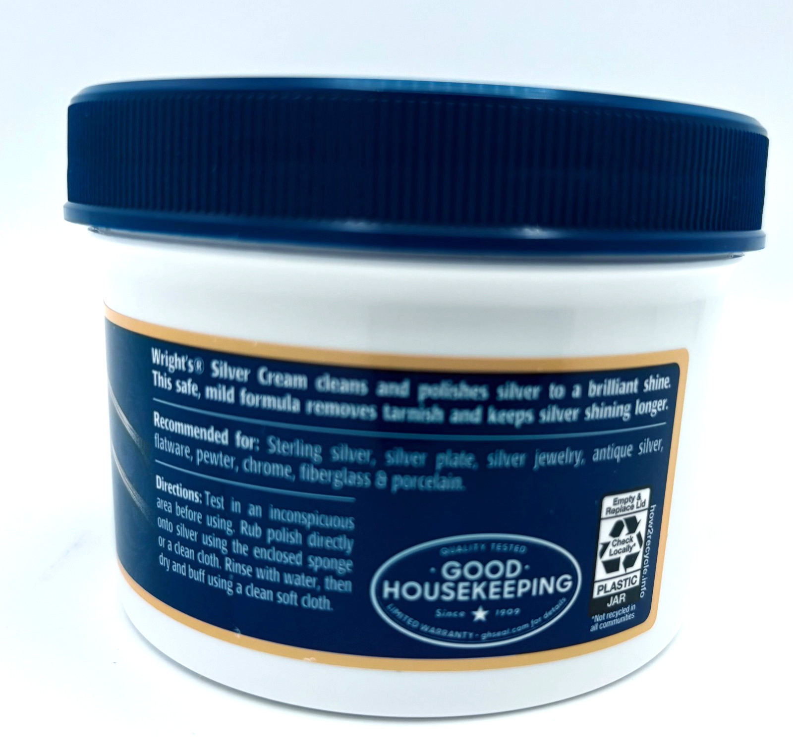 Wright’s Silver Cream Polish Clean Shine Restore Jewelry Silverwear Coins 8 oz.