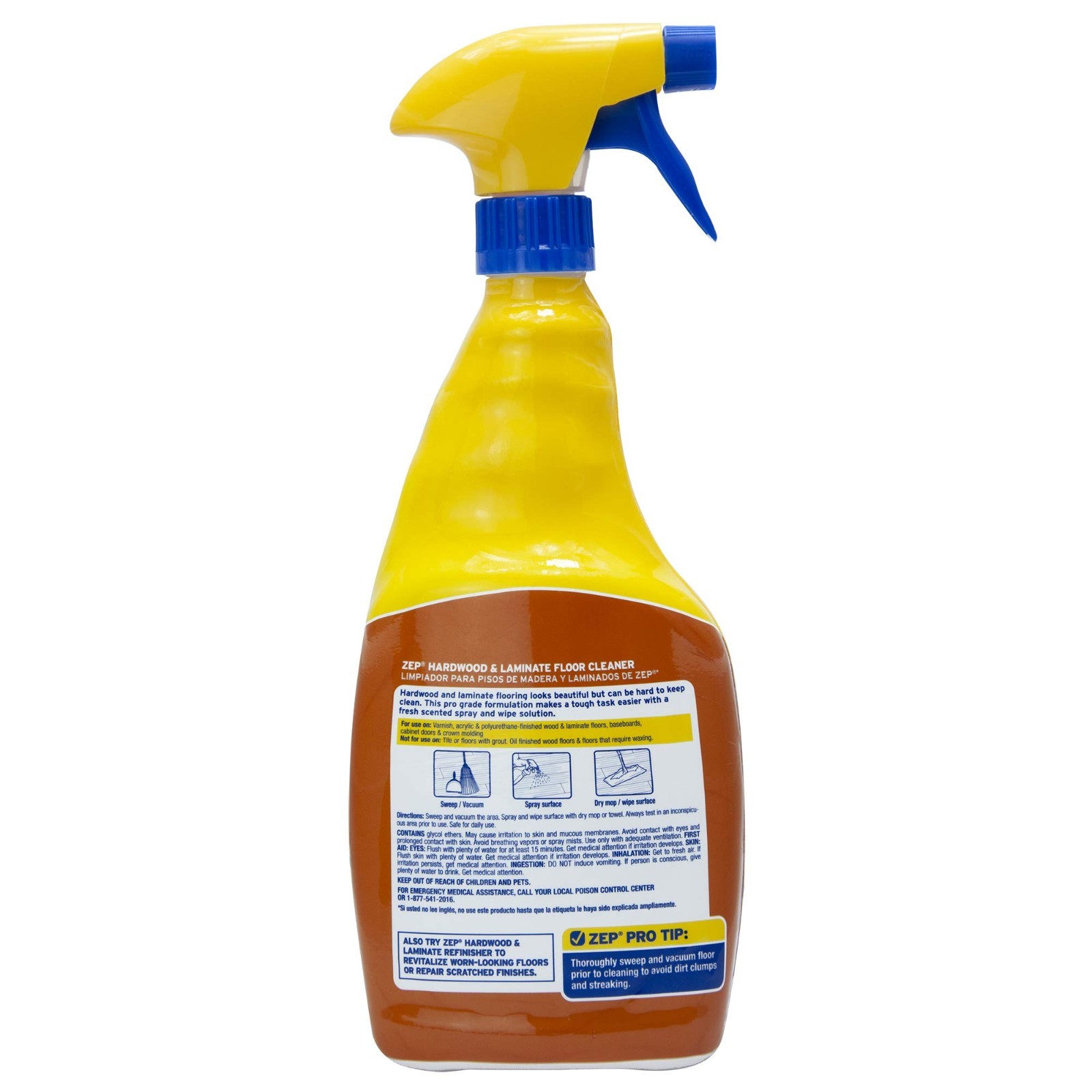 Hardwood & Laminate Floor Cleaner 32oz – Eco-Friendly, Streak-Free Shine (4 Pack