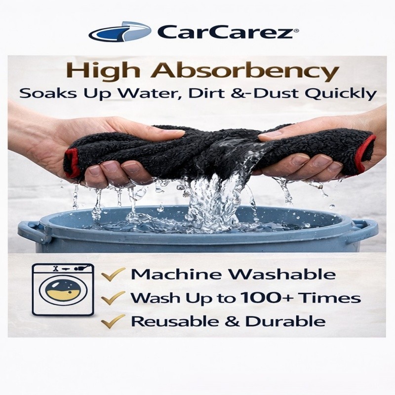 CarCarez 180 PCS Microfiber Towels 16″x16″ 380 GSM Bulk Detailing Shop Towels