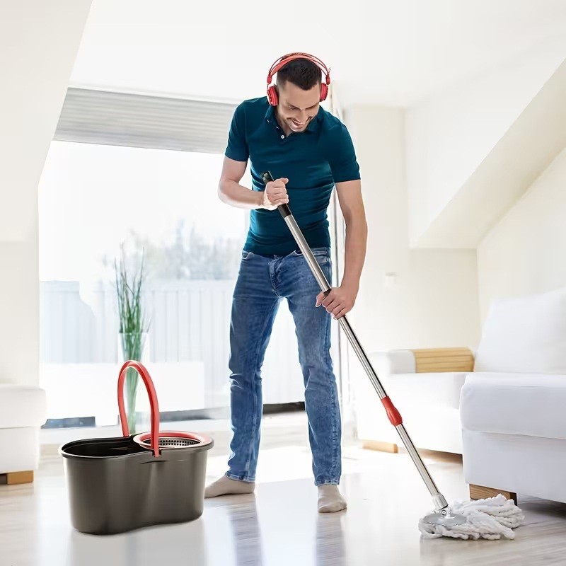 EasyWring Spin Mop and Bucket System 4 Mop Refill FREE SHIPPING NEW WITH BOX