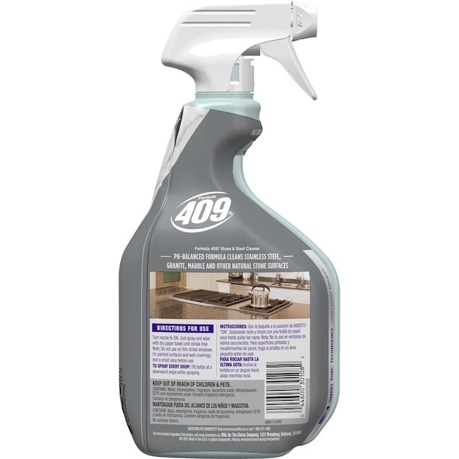 Formula 409 Stone and Steel Cleaner, 32 oz, Spray Bottle