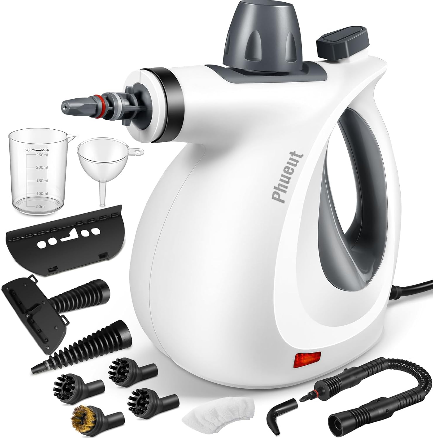 Pressurized Handheld Multi-Surface Natural Steam Cleaner with 12 Pcs Accessories