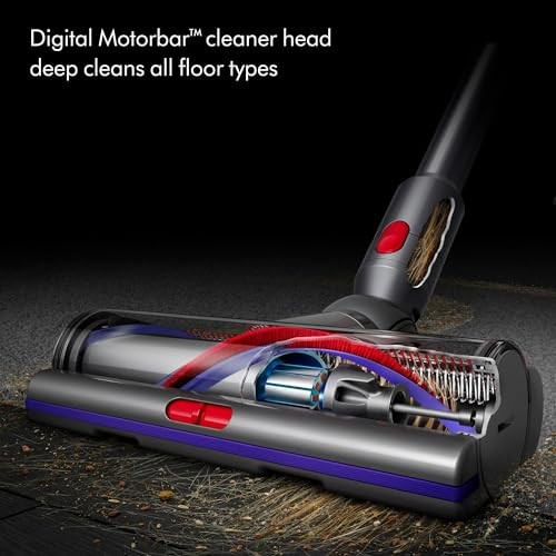 DYSON 448701-01 V15 DETECT PRO CORDLESS VACUUM CLEANER – BLUE/NICKEL