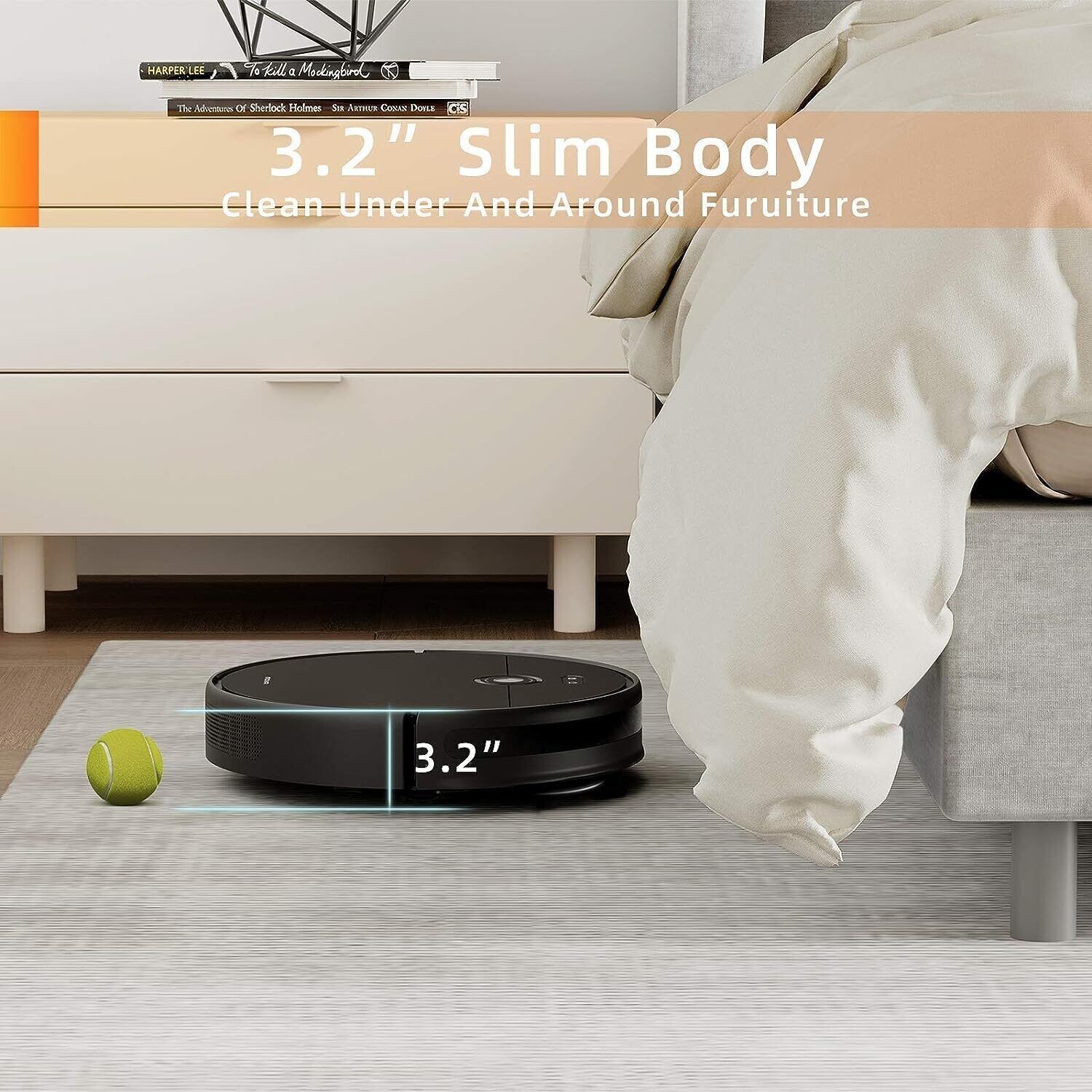 MOVA Z500 Robot Vacuum and Mop, Smart Navigation Robot Vacuum Cleaner – BLACK