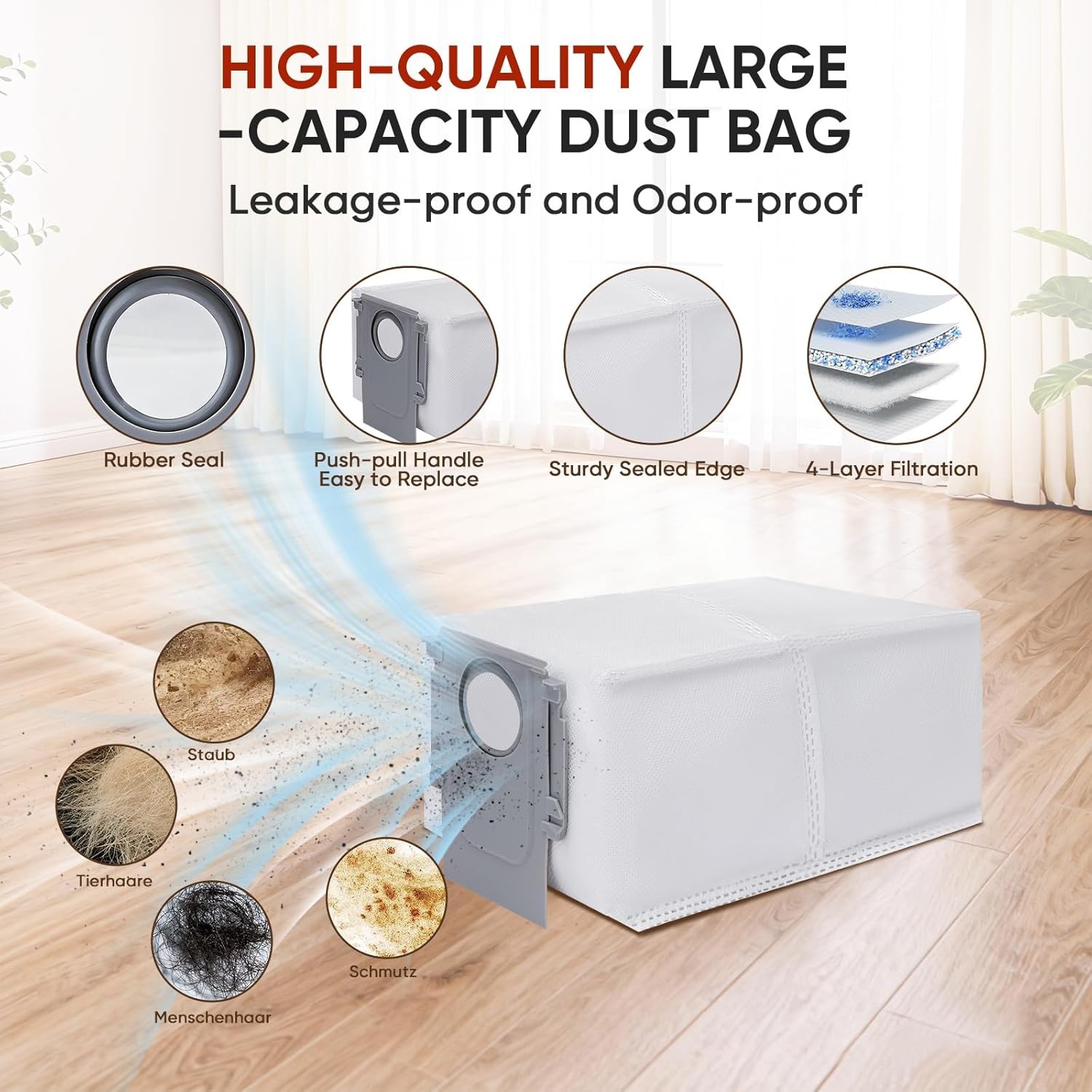 Accessories Replacement Kit Compatible With Roborock QV 35A QV 35S Robot Vacuum