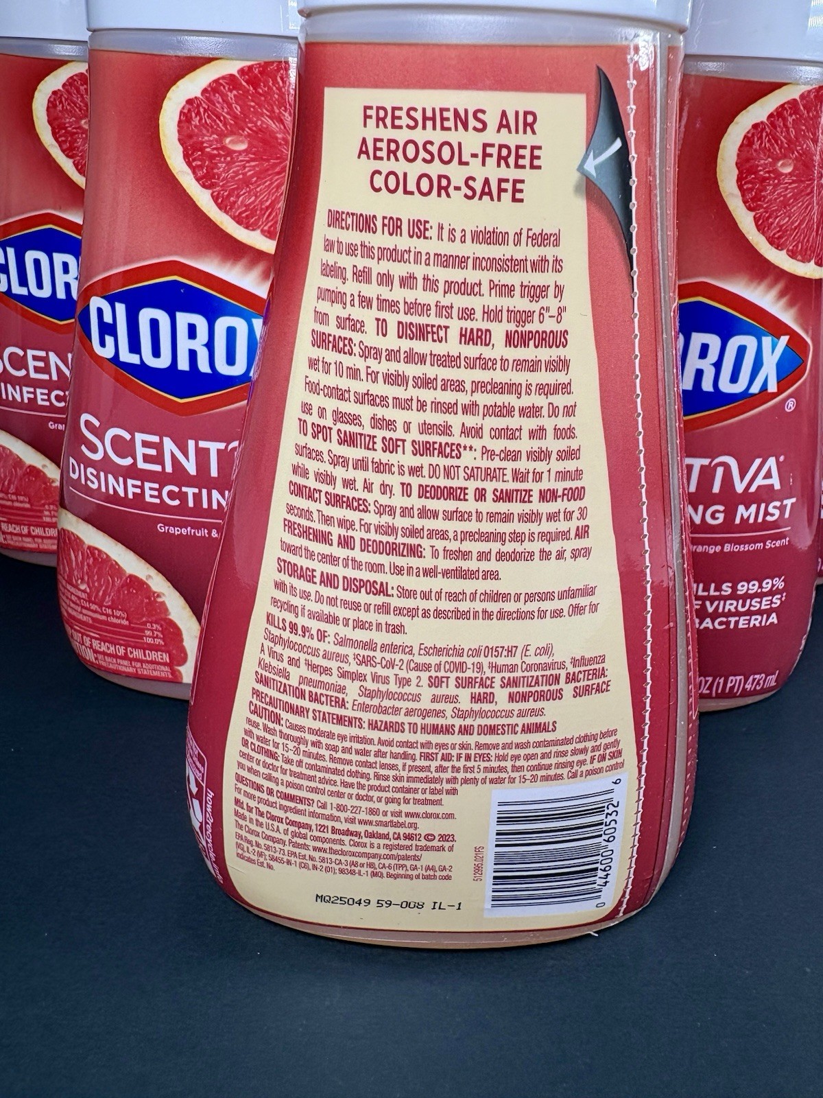 Clorox Scentiva Disinfecting Mist Grapefruit & Orange Blossom 16 fl oz (6)