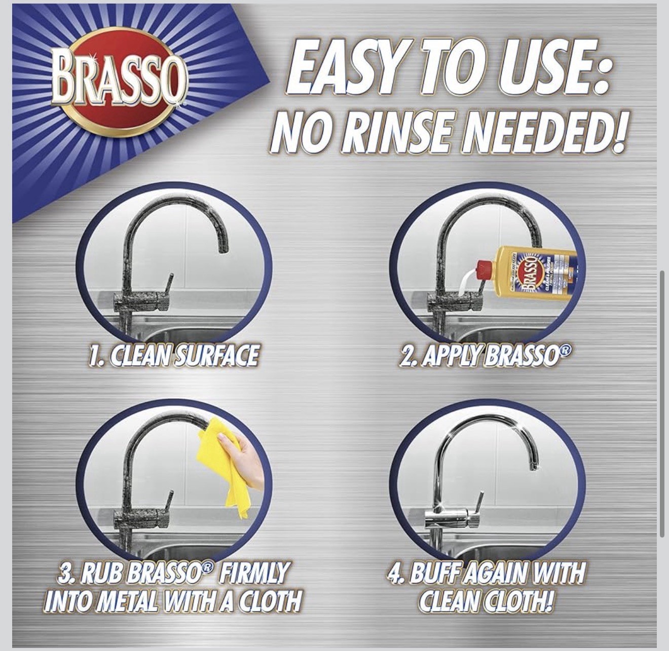 Brasso-2660089334 Multi-Purpose Metal Polish, 8 FL Oz (Pack of 1) …